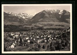 Sarnen, Ortsansicht mit Melchtalerberge 