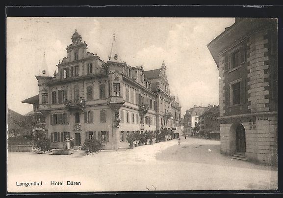 Ansichtskarten: AK Langenthal, Hotel Bären – Gebraucht aus Berlin von bartko-reher