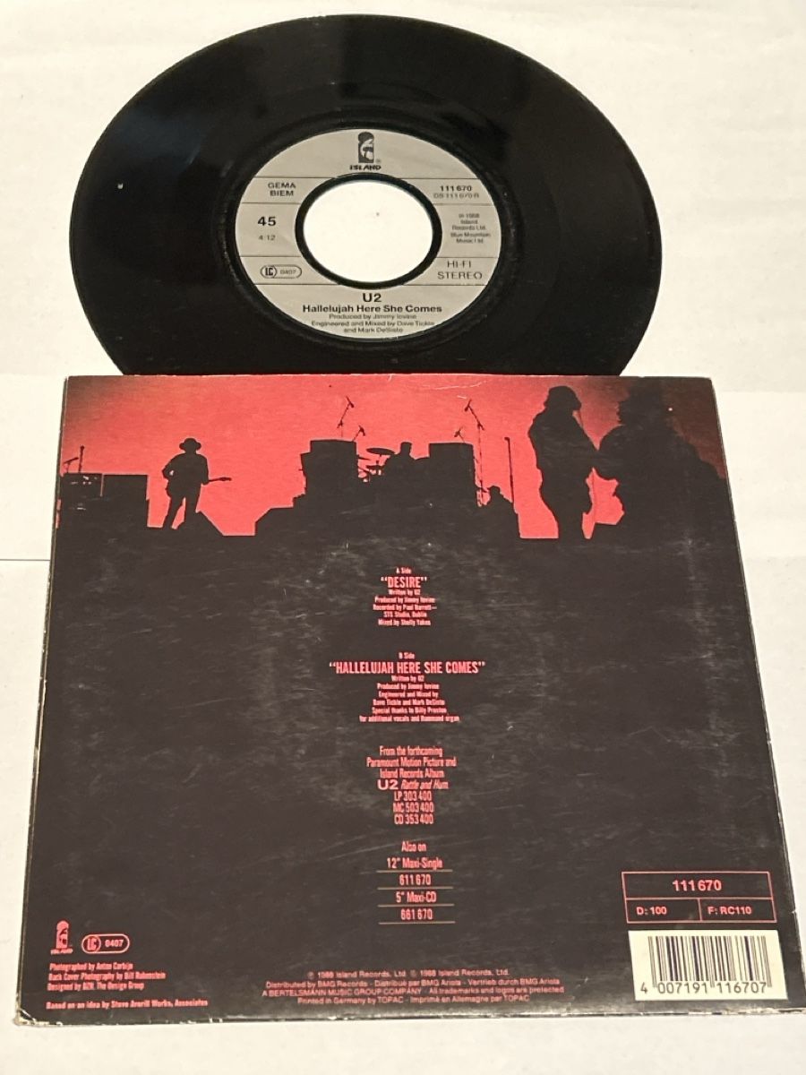 Vinyles: U2. 1988. Desire – D'occasion à Faulensee par Mizuno06 1