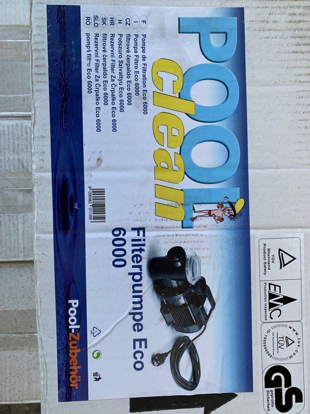 Pompe & Parti di ricambio: FILTERPUMPE FÜR POOL ECO 6000 – Nuovo e nell'imballaggio originale da Zürich venduto da MC6319 2