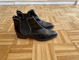 schwarze Stiefeletten, Gr. 39
