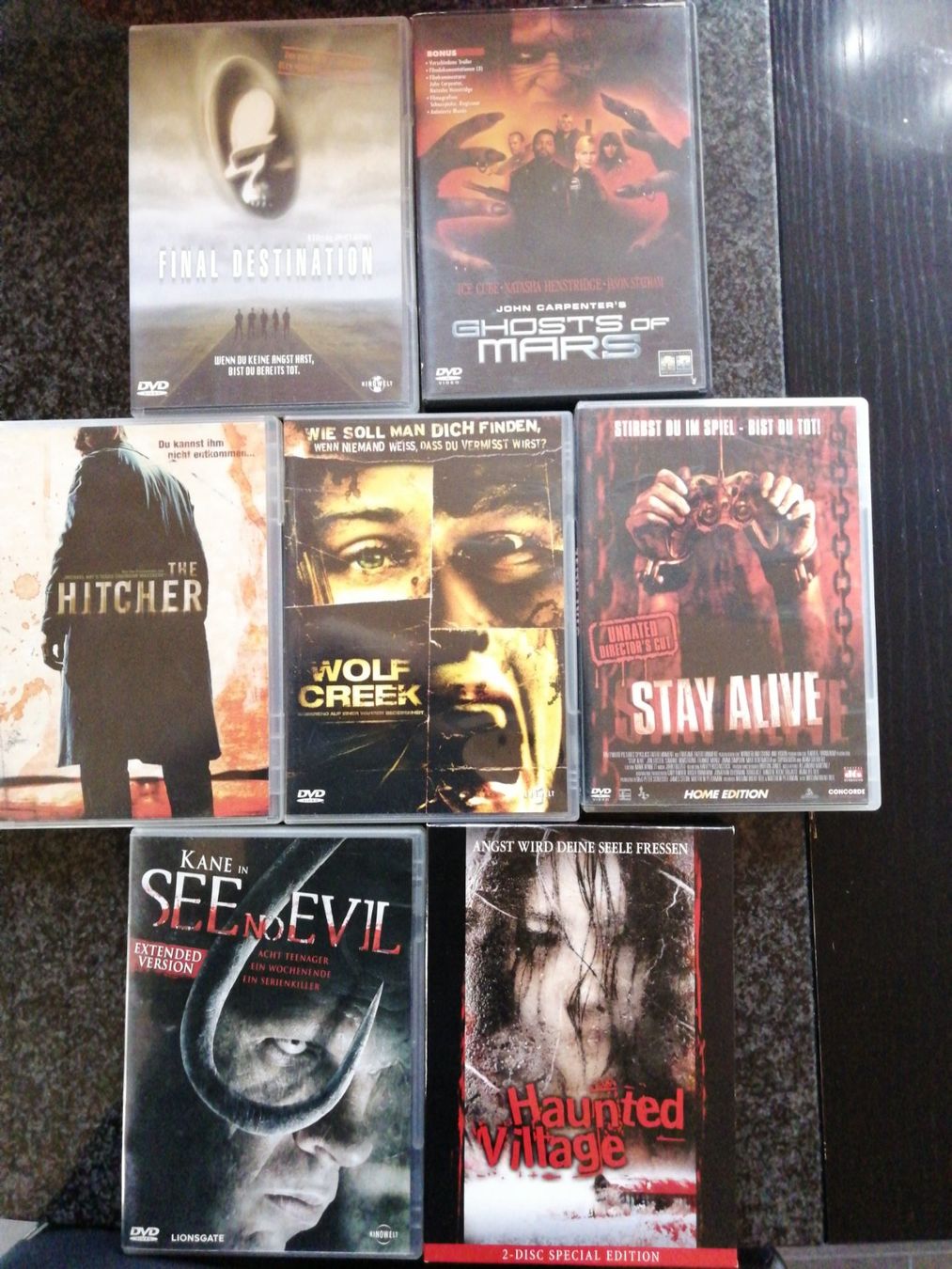 Alle DVDs: 7 Horror DVDs - Nervenkitzel garantiert! – Gebraucht aus Utzigen von Walkuere94