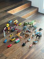 Mix aus 20-Schleich-Tiereen und Autos - guter Zustand