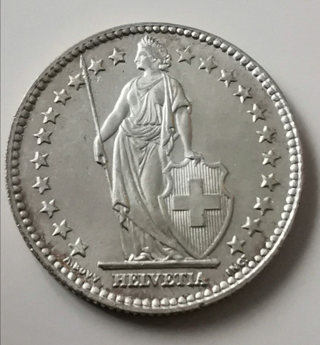 Alle Münzen: 2 Franken 1955 stgl Silber – Neu (gemäss Beschreibung) aus Zürich von turbopuz 1