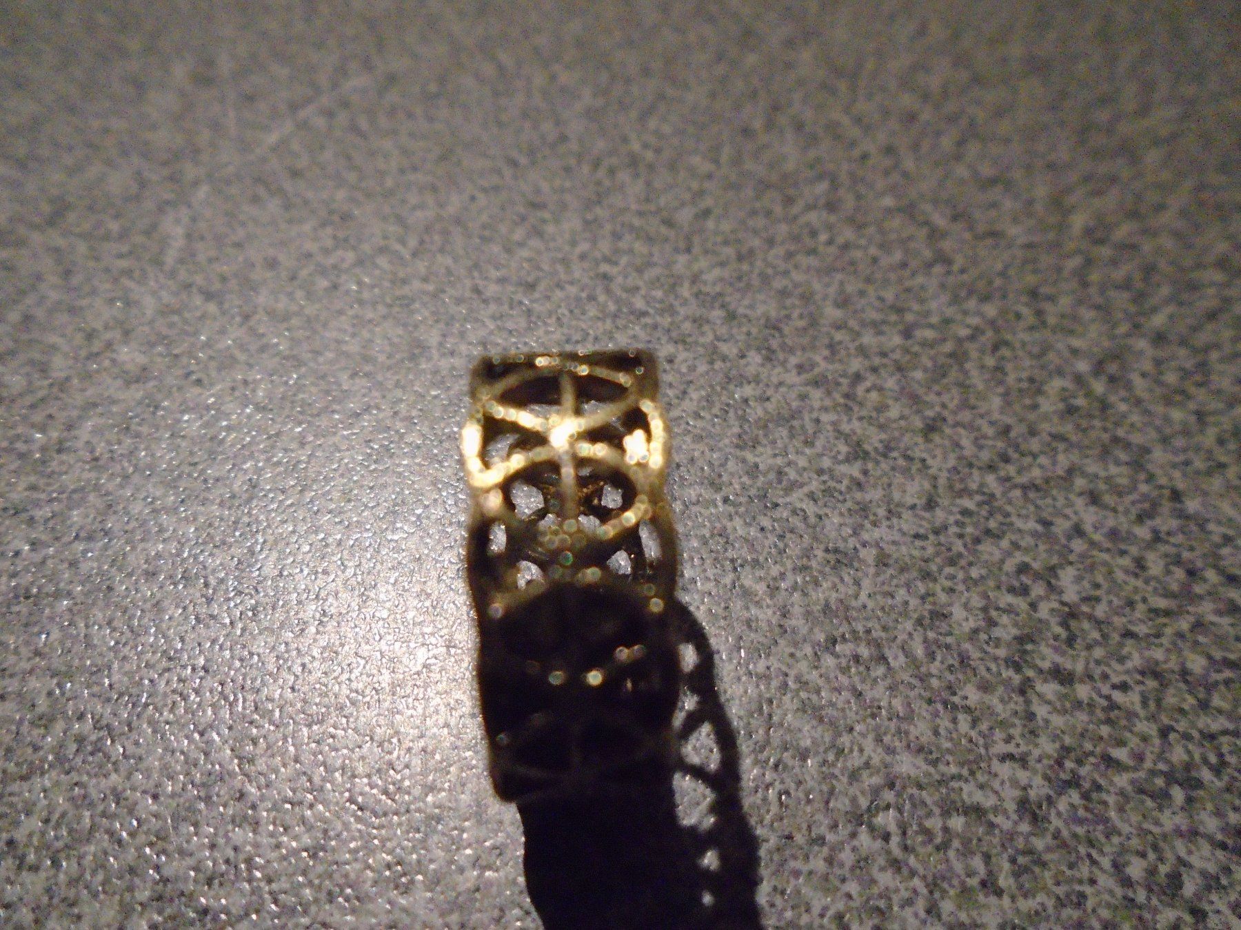 Ringe: Ring goldfarbig, verstellbar, Muster Ringe – Neu und originalverpackt aus Zürich von abraxas1291