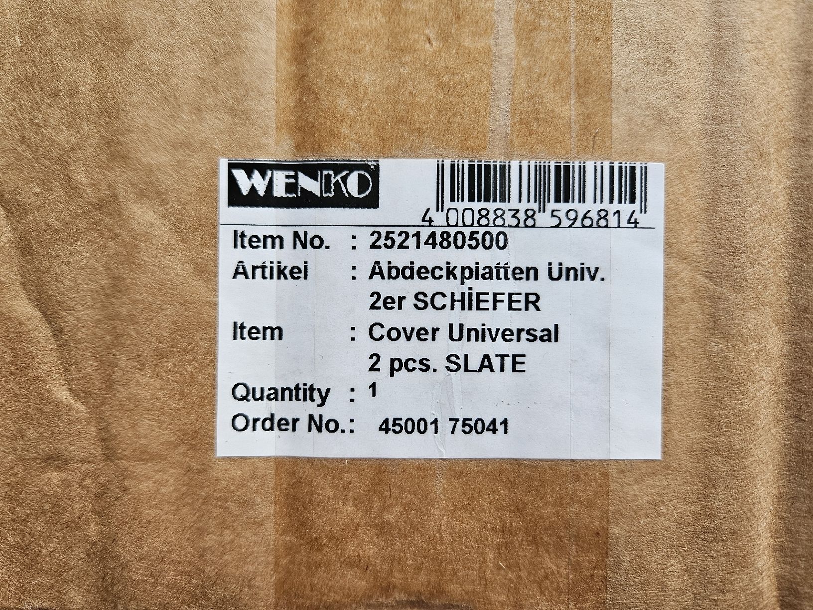 Piatti di portata: 2x WENKO Abdeckplatten "SCHIEFER" NEU – Nuovo (secondo la descrizione) da Oberburg venduto da znas 6