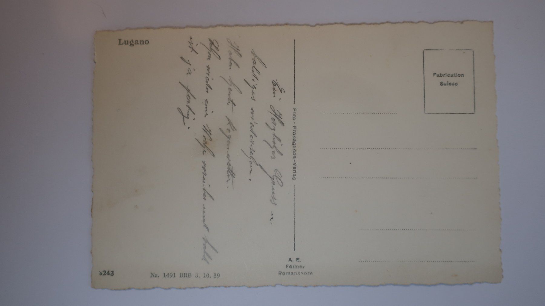 Cartes postales: Lugano N° 3243 – D'occasion à Cormoret par Pascalll2001 2