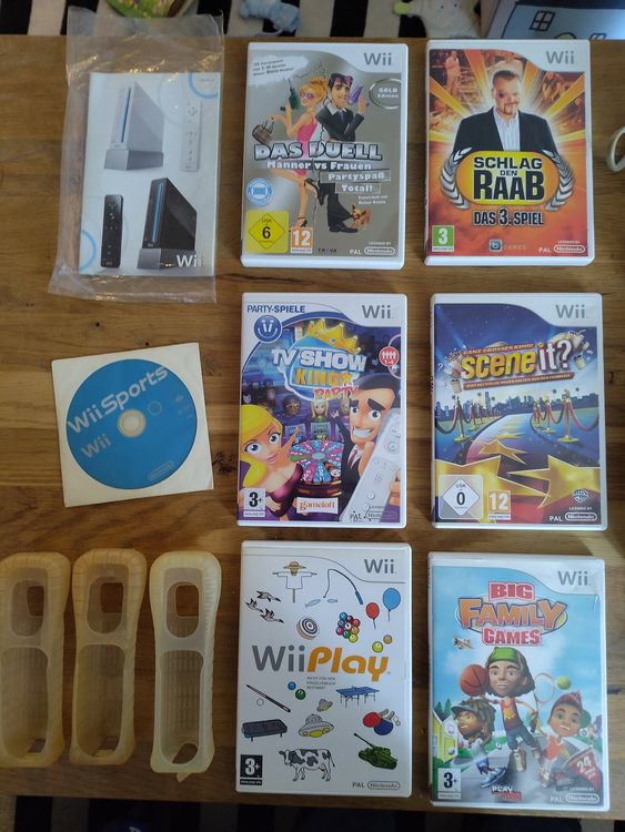Nintendo Wii Konsole mit 7 Spielen für Party mit Freunden 2