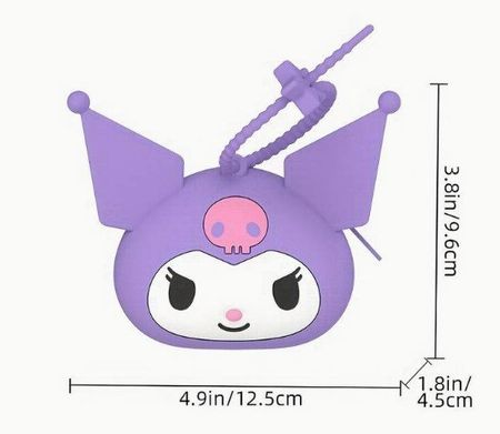 Kuromi Hello Kitty: 1 portemonnaie en silicone violet *NEUF*