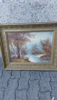 Paysage 1987 Peintre FRANCE Da Silva Dominique 80x60environ