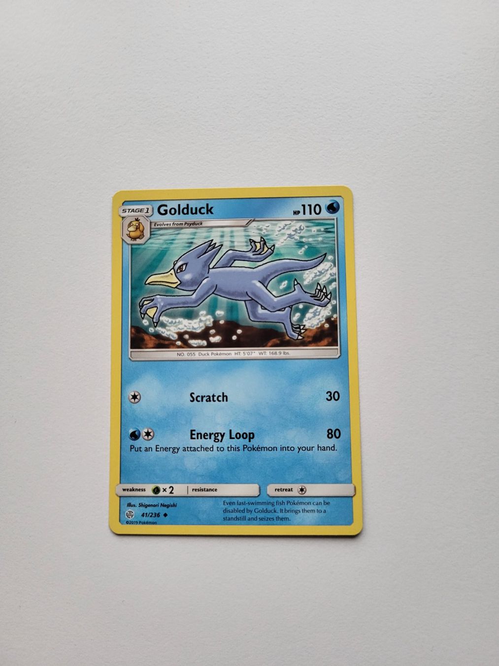 Pokémon Carte collezionabili: Golduck (Cosmic Eclipse 41/236) – Usato da Erlenbach ZH venduto da ram_mjn5
