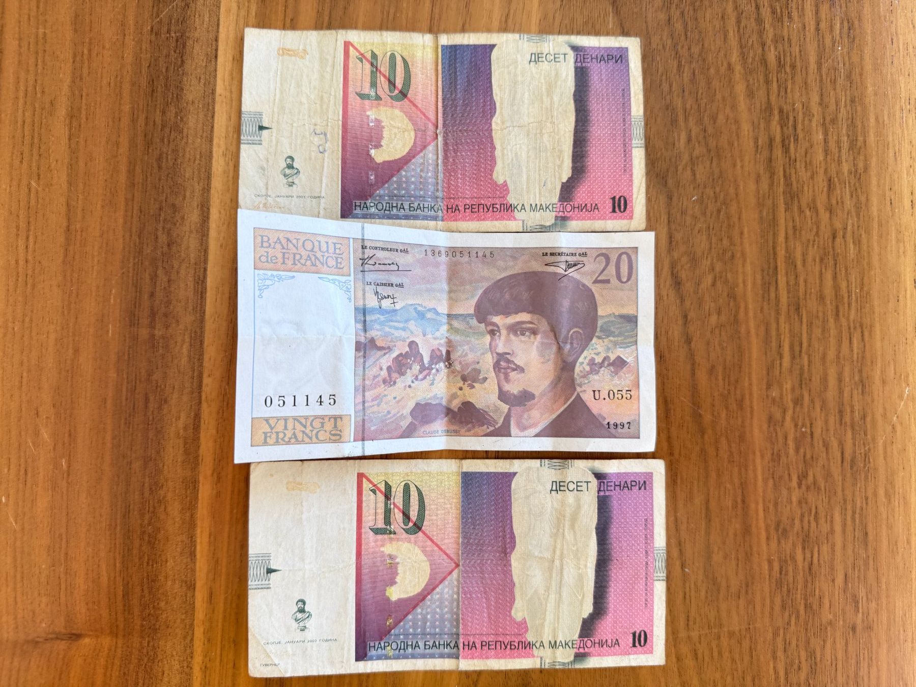 Banconote: 3 alte Banknoten – Usato da Münsingen venduto da Olsek01