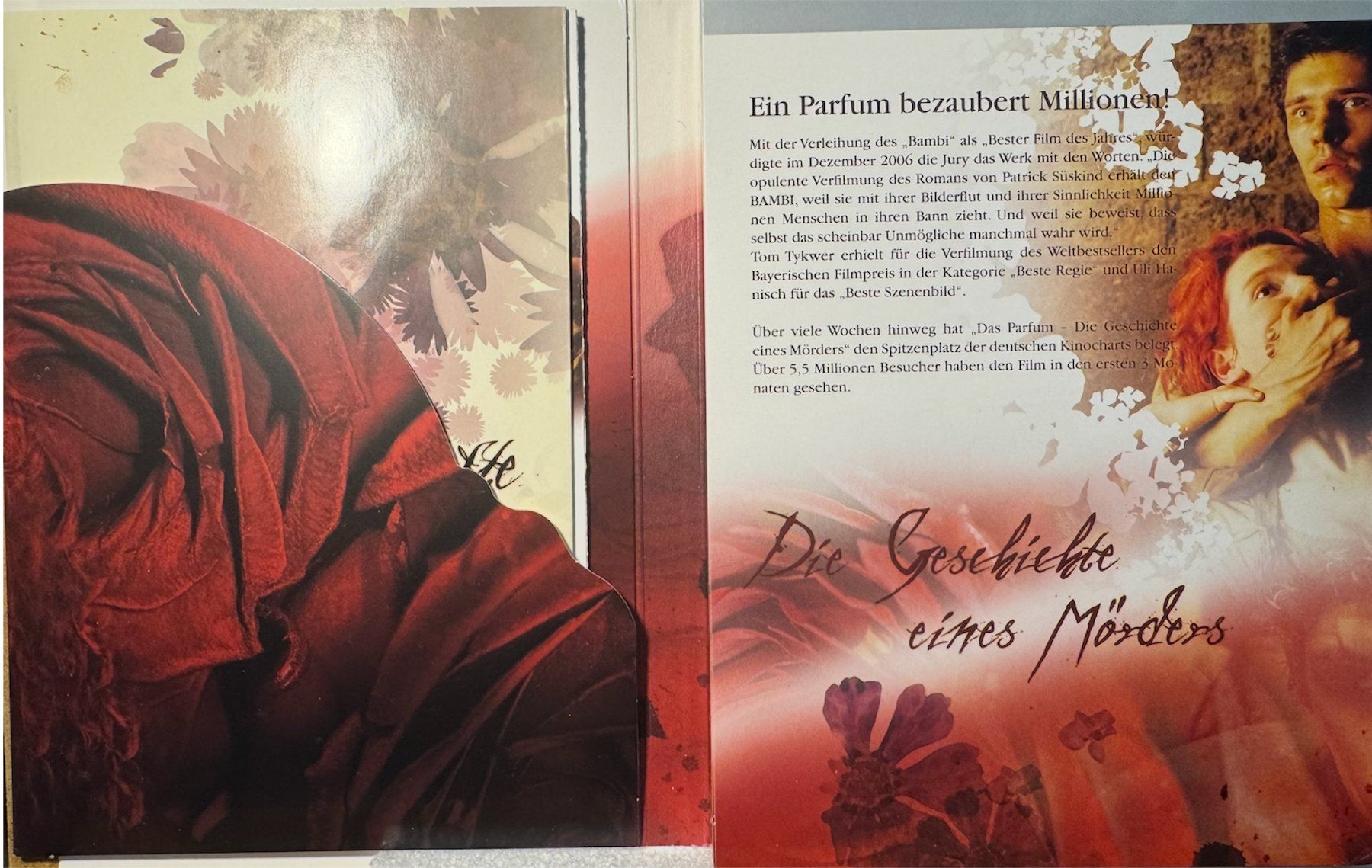Tutti i DVDs: 2 DVDs DAS PARFUM - DIE GESCHICHTE EINES MÖRDERS - BUCHCOVER – Usato da Wisen venduto da gigisna 3