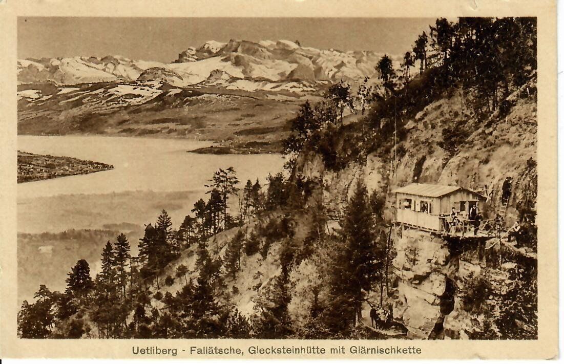Cartoline postali: Uetliberg - Fallätsche, Glecksteinhütte 1919 – Usato da Hochdorf venduto da Ziegel-16
