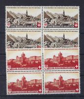1943 Pro Patria Viererblocks postfrisch   15955