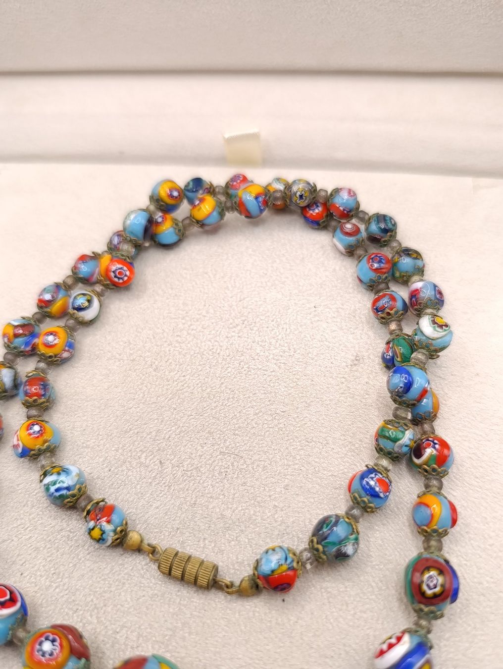 Murano Catenine: Vintage Murano bunte Halskette 80er Top – Usato da Steffisburg venduto da 1.Schmuckschatulle 2