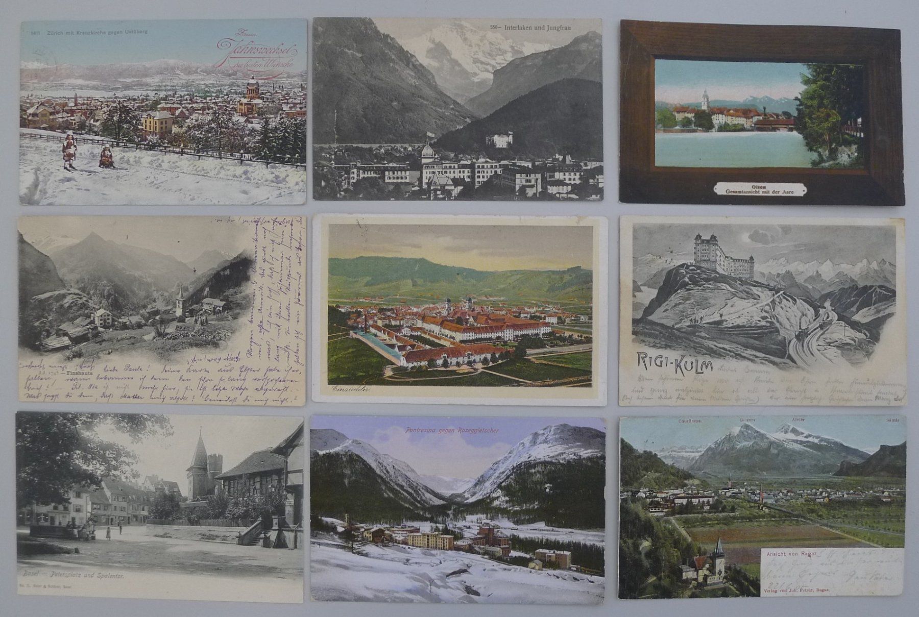 Cartes postales: 1900-1970, Schöne Sammlung mit 500 Ansichtskarten + Lithos – D'occasion à Sursee par Luzernerraute 1