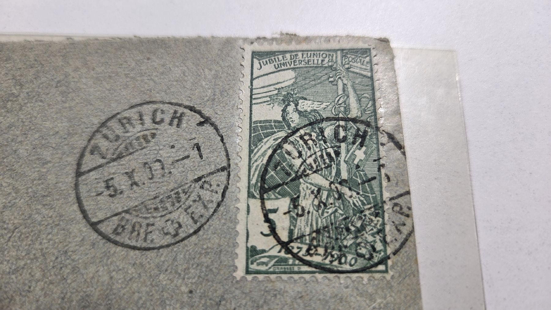 Alle Briefmarken: 1900 Brief  UPU 5 Rp  – Gebraucht aus Arni AG von Moth68 1