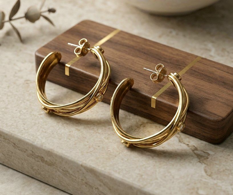 Orecchini pendenti & Orecchini a lobo: A&C Bronze Creolen Ohrringe - Neu – Nuovo e nell'imballaggio originale da Uetikon am See venduto da Springdream 3