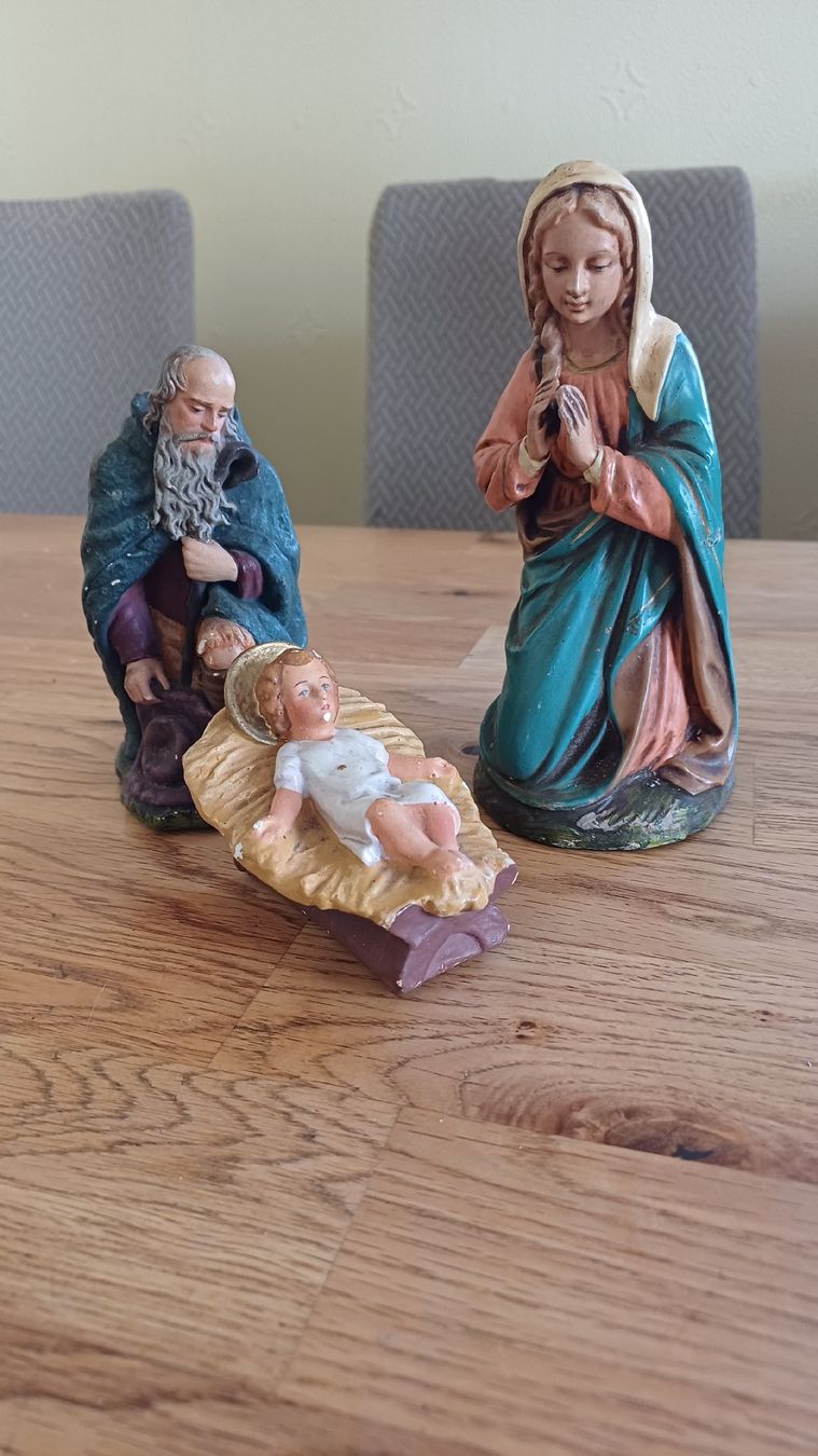 Statuette: Weihnachtskrippe Krippenfiguren Set 4-teilig Vintage – Usato da Flawil venduto da Naphtali 8