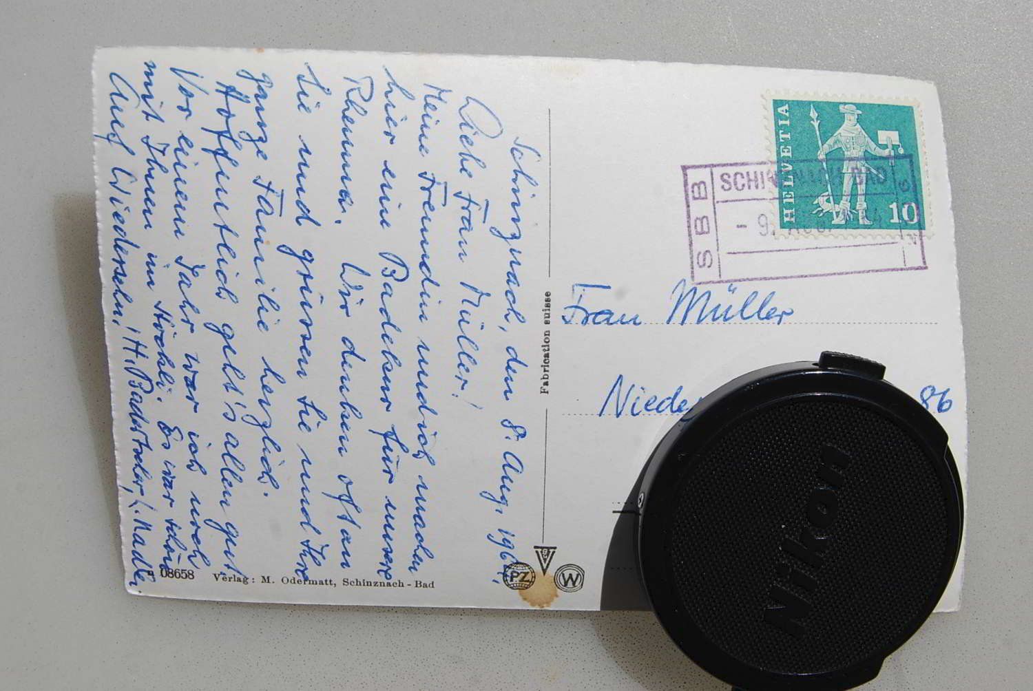 Cartoline postali: AK Bad Schinznach an der Aare 1964 – Usato da Rüfenacht BE venduto da Toro06 1