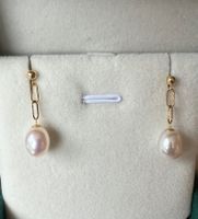 Ohrringe in 18k Gold mit Süsswasserperlen