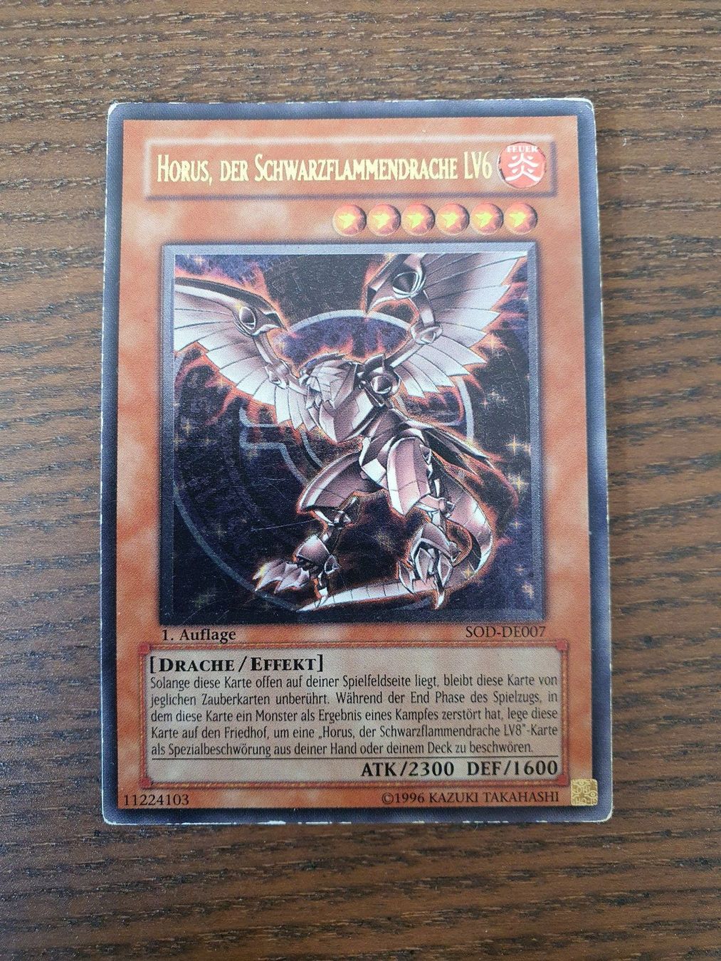 Yugioh Sammelbilder & Trading cards: Horus der Schwarzflammendrache LV6 SOD-DE007 1. Ed. Ultimate – Gebraucht aus Arbon von Akatsuki9