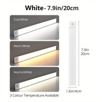 LED 20cm Unterbauleuchte Bewegungsmelder USB Batterie Leiste