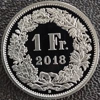 1 Franken 2018 stgl. / aus Münzsatz