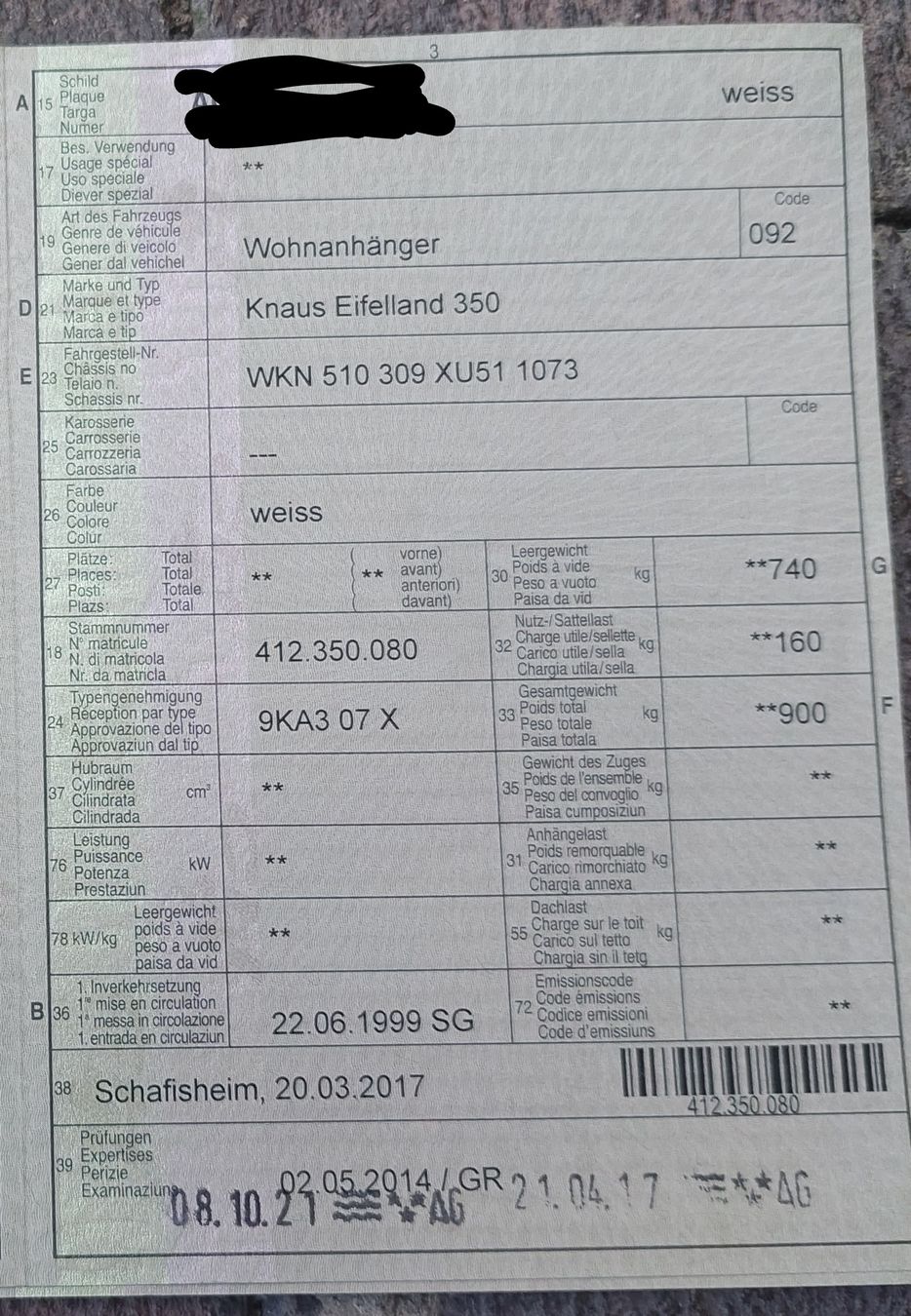 Veicoli da campeggio: Wohnwagen Knaus klein und fein – Usato da Killwangen venduto da ire_9dy7 2