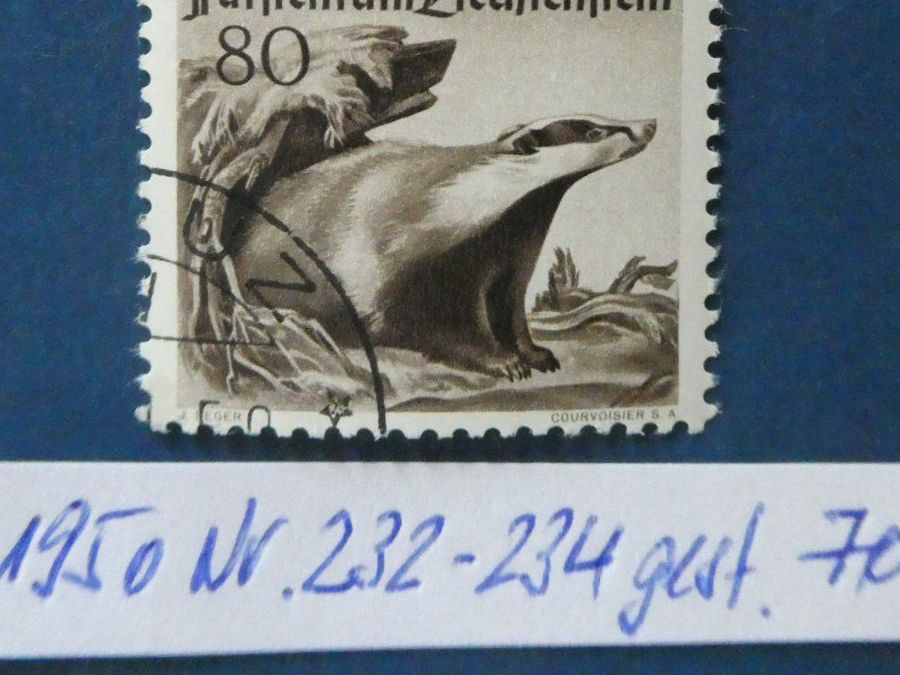 Tous les timbres: FL 1950 Nr. 234 gestempelt – D'occasion à Lausen par Herbamare01