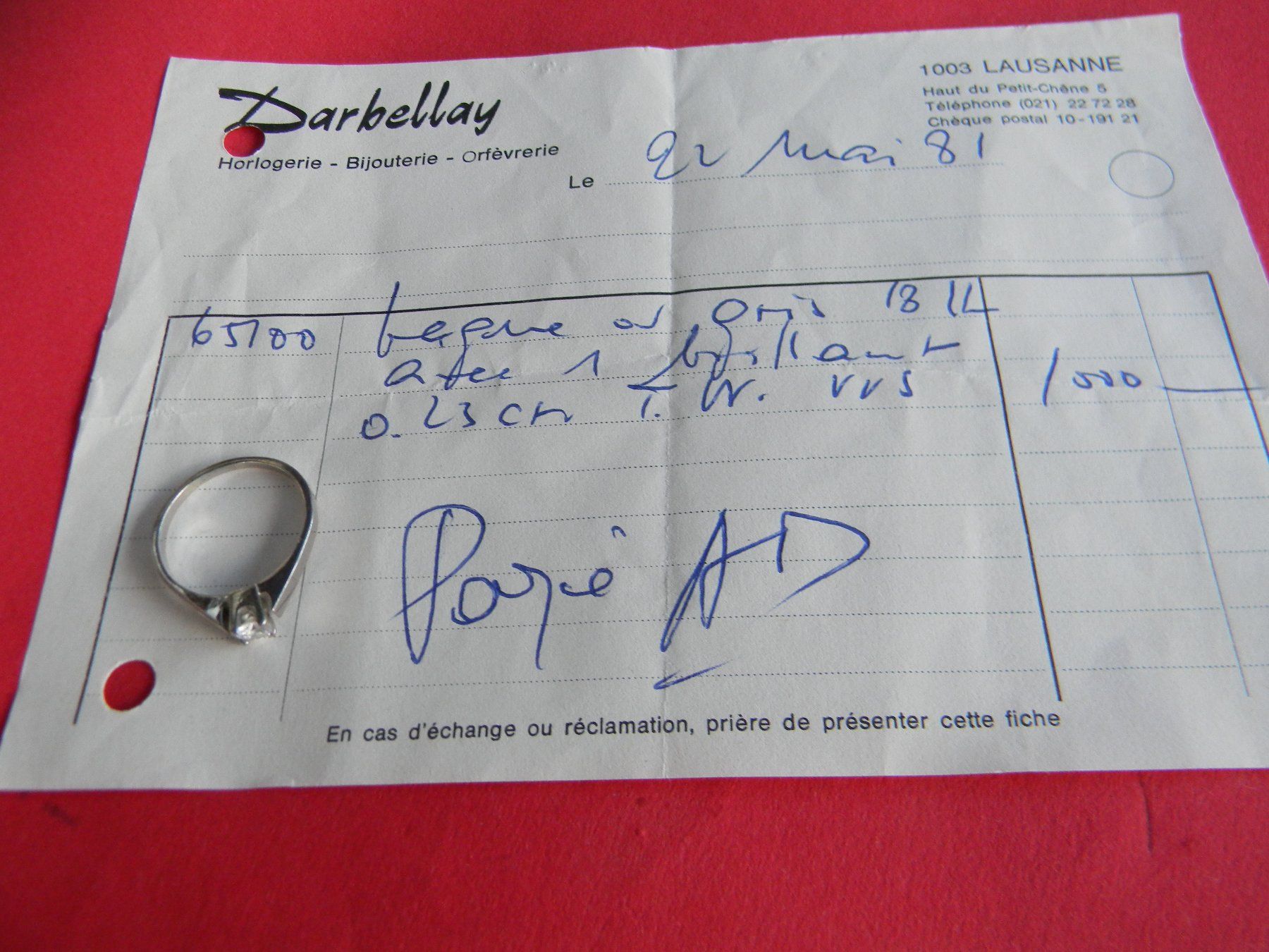 Anelli: bague solitaire en or gris 18 ct. – Nuovo (secondo la descrizione) da Bournens venduto da monique048 2
