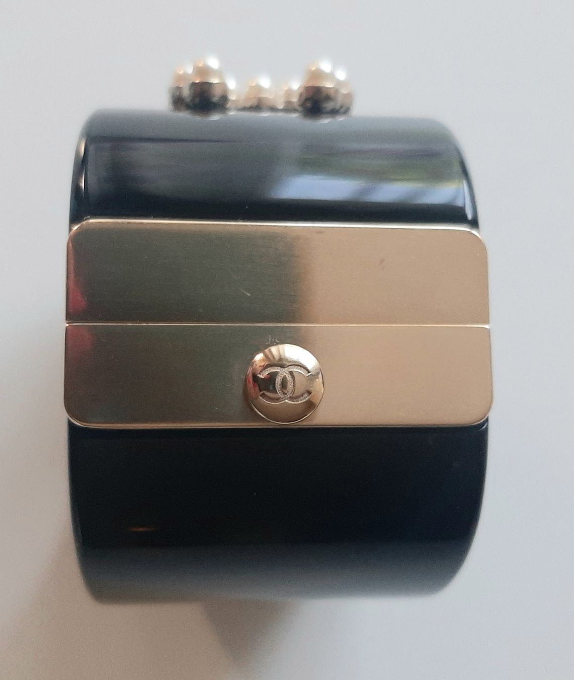 Chanel Bracciali & Braccialetti: Bracelet manchette Chanel logo CC – Usato da Chêne-Bourg venduto da chsandra34 3