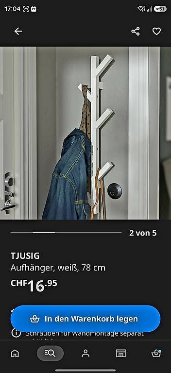 Guardaroba: TJUSIG Kleider Aufhänger – Usato da Olten venduto da jean.f 4