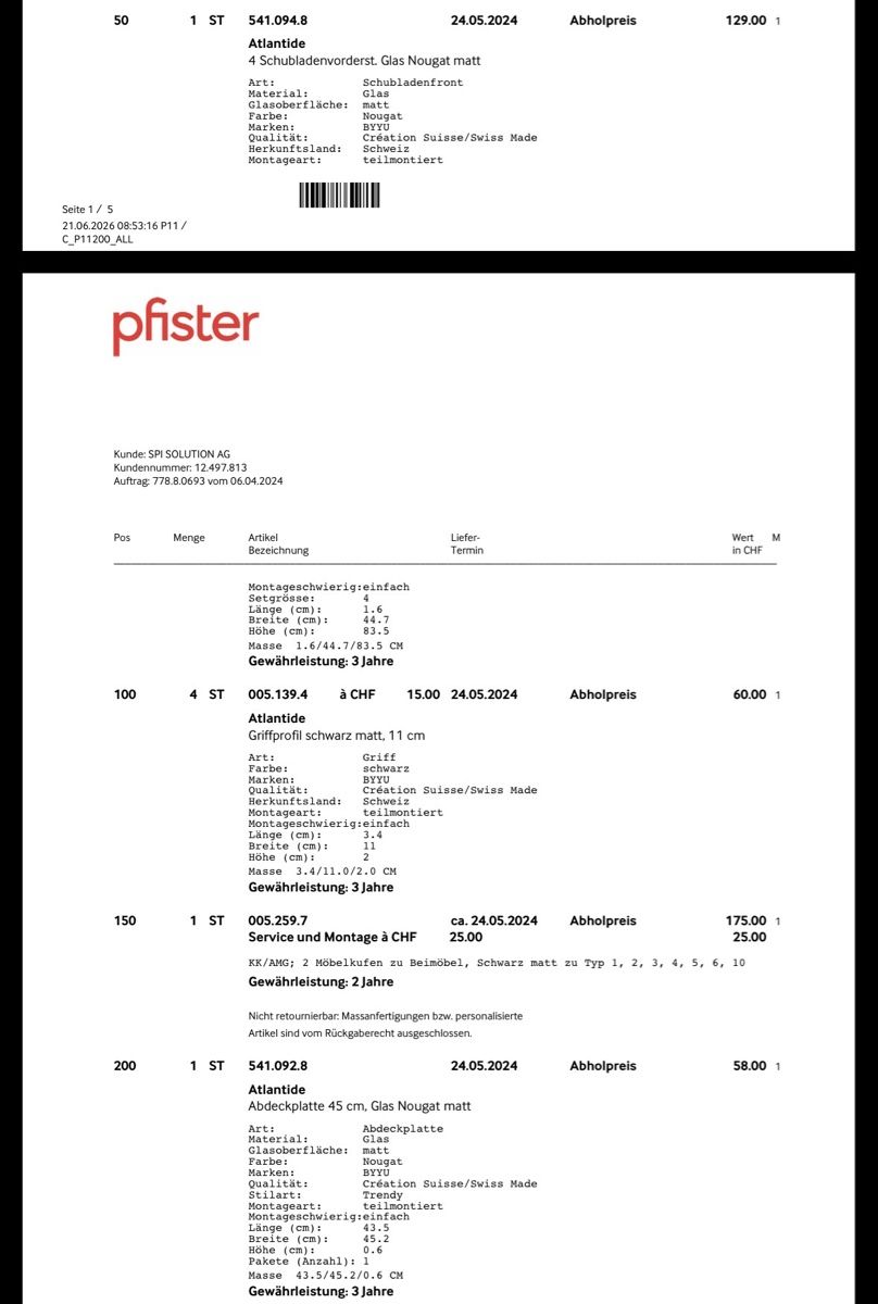 Schränke: PFISTER Möbel neuwertig – Neu (gemäss Beschreibung) aus Cham von Sreten85 8