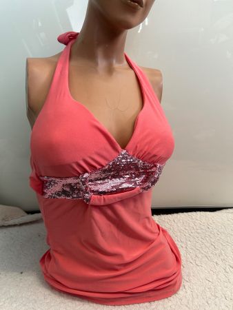 SEXY TOP TANKTOP NECKHOLDER GR S NEU Gratis Versand