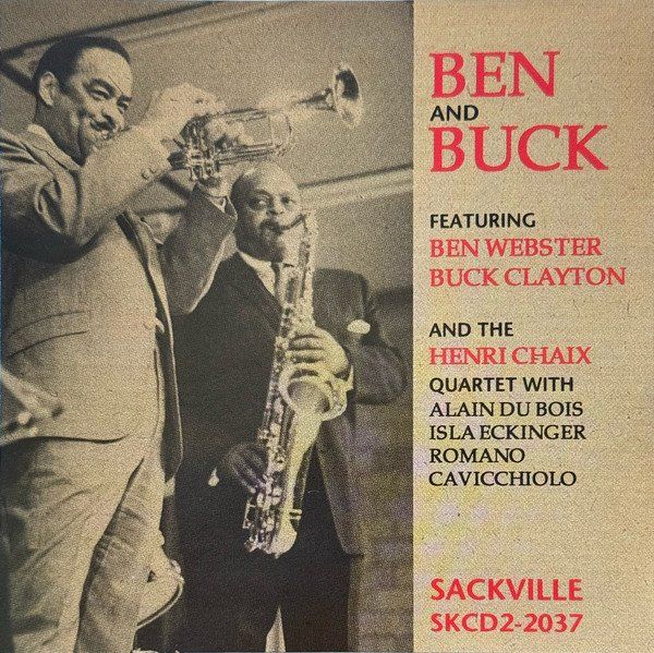 CD: Live - Buck Clayton, Ben Webster, Isla Eckinger, Henri Chaix – Usato da Unterbäch venduto da yohanson