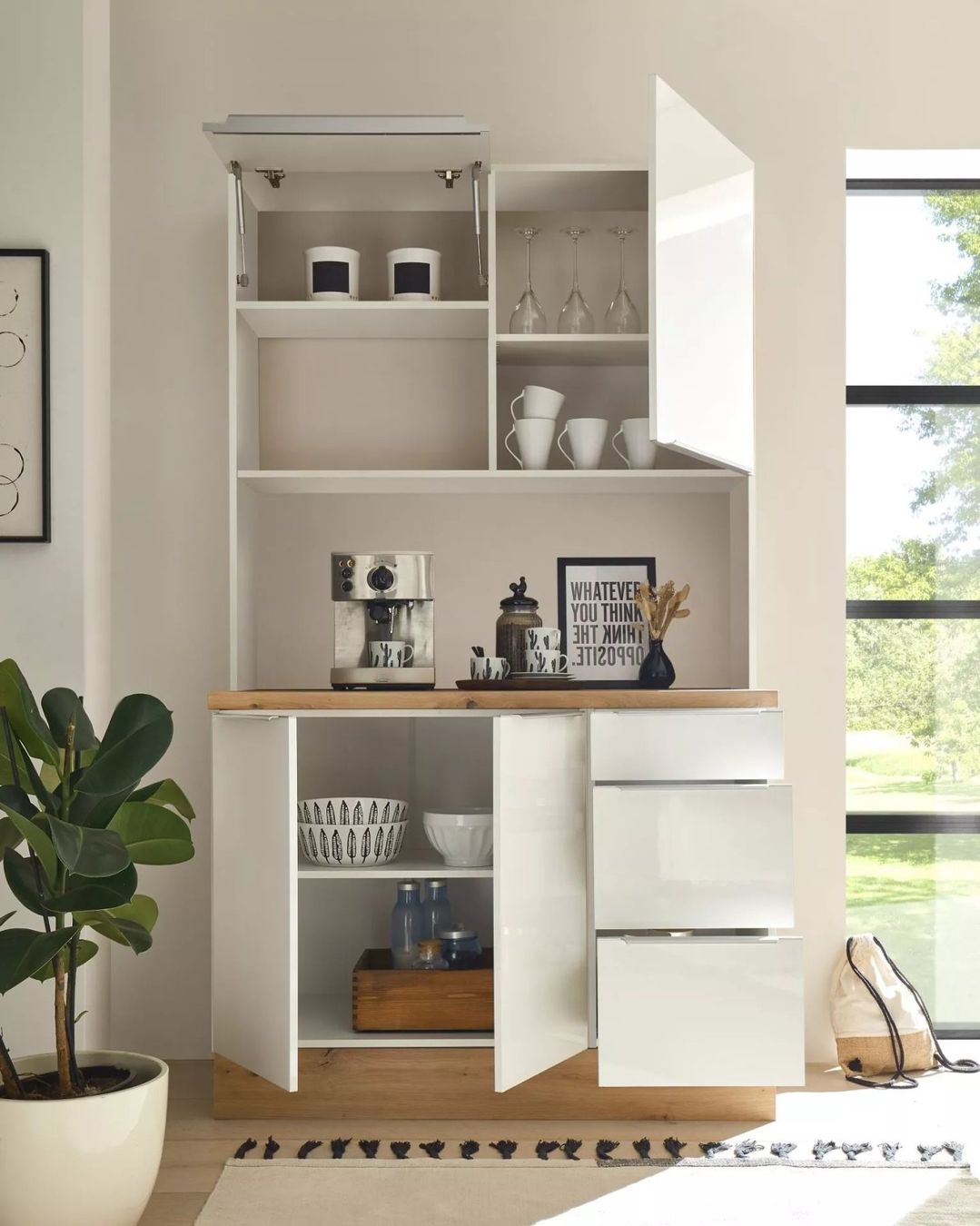Credenze: 940 - Buffetschrank Küchen Buffet Premium 120cm Weiss – Nuovo e nell'imballaggio originale da Wallenwil venduto da toesstalvertrieb 2
