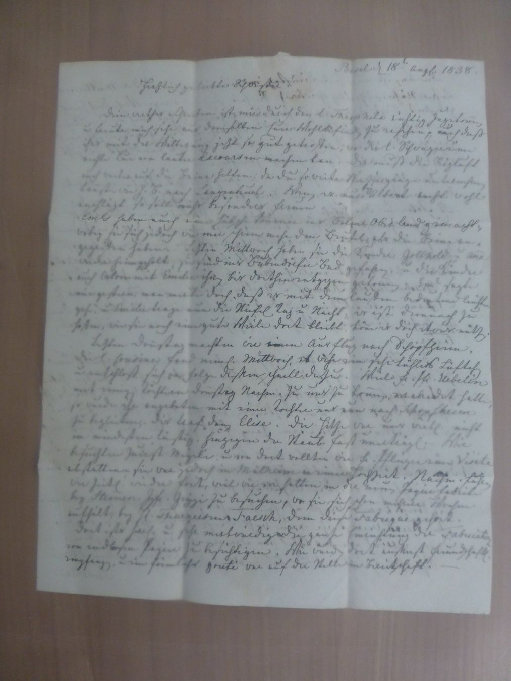 Documenti: Basel Brief nach Erlimoos bei Olten 1838 – Usato da Bettlach venduto da 1saurer 2