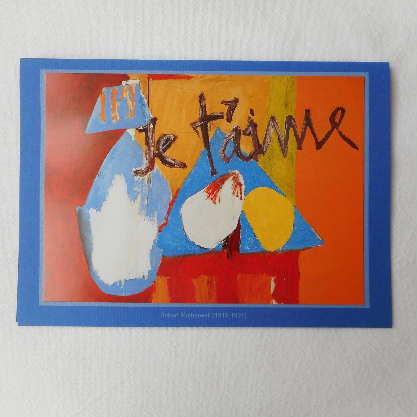 Cartoline postali: Kunstkarte - Robert Motherwell – Nuovo e nell'imballaggio originale da Niederlenz venduto da Berghem