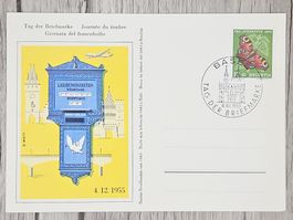 CL14 Carte Postale + Timbre Suisse 1955