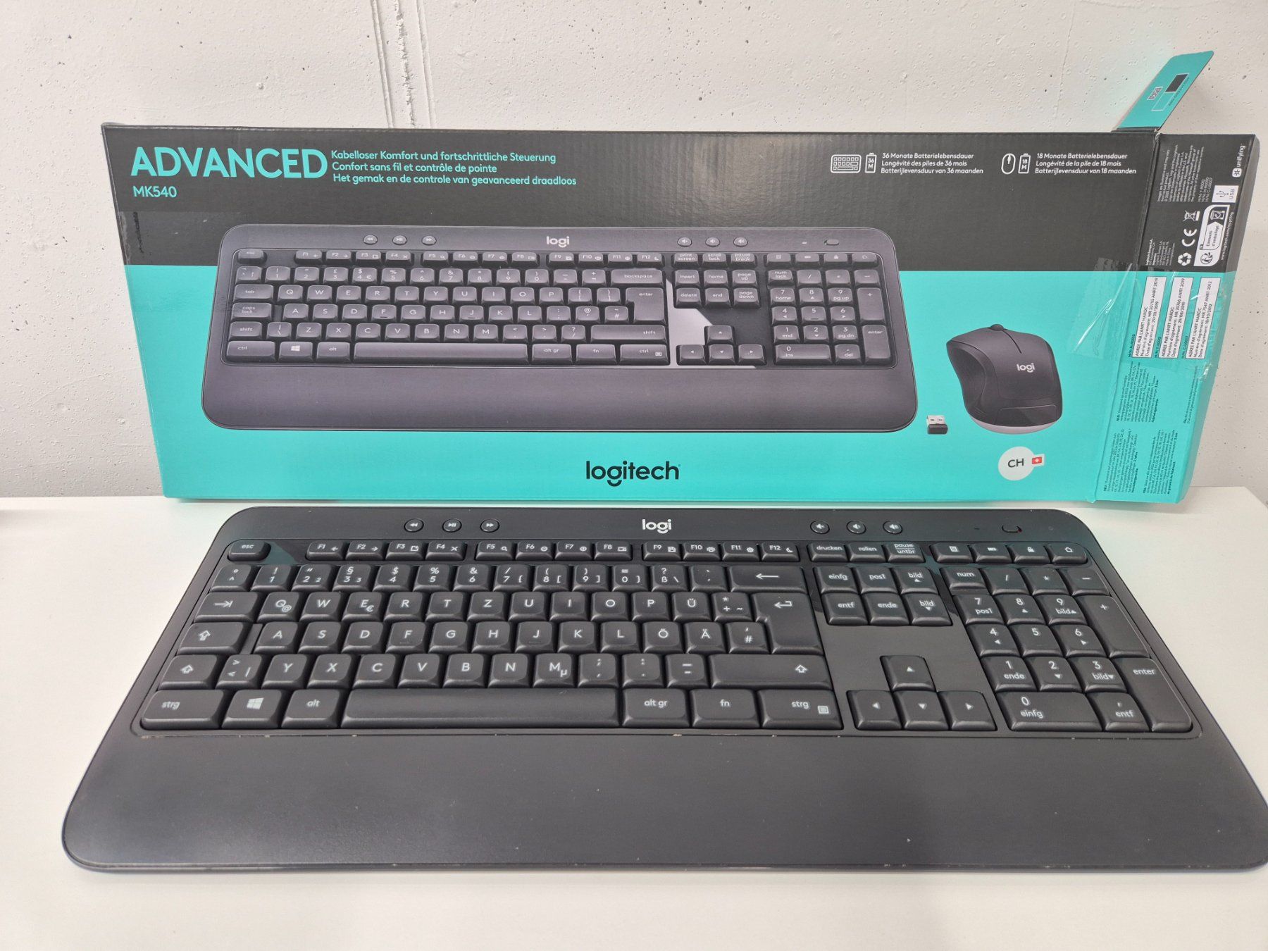 Logitech Tastiere: Logitech K540 Tastatur + Unifying Empfänger – Usato da Sitterdorf venduto da Lenggi7