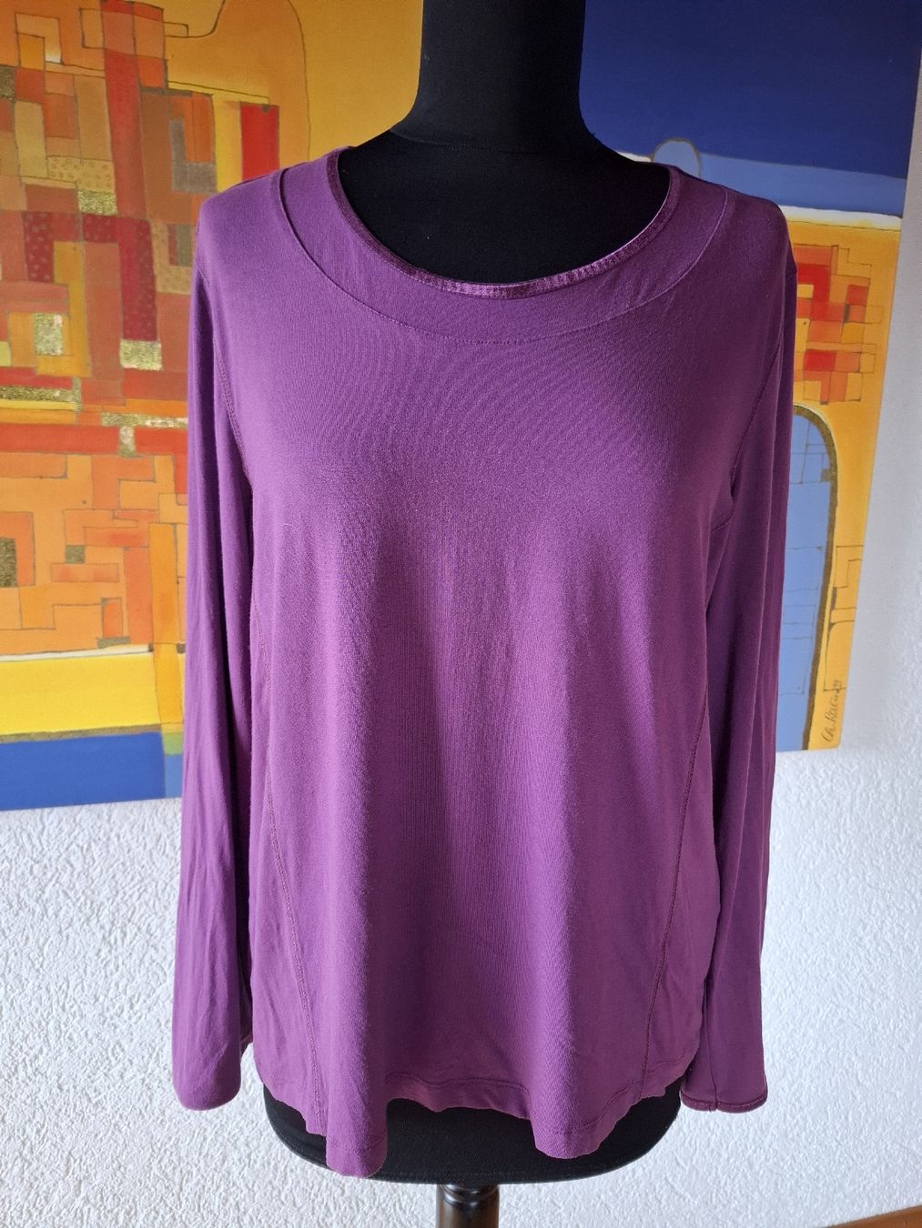 T-shirts: nr 51 Basic Longsleeve Gr L  42 Beere Violett weich rundhals – D'occasion à Vinelz par sonnenmond77 1