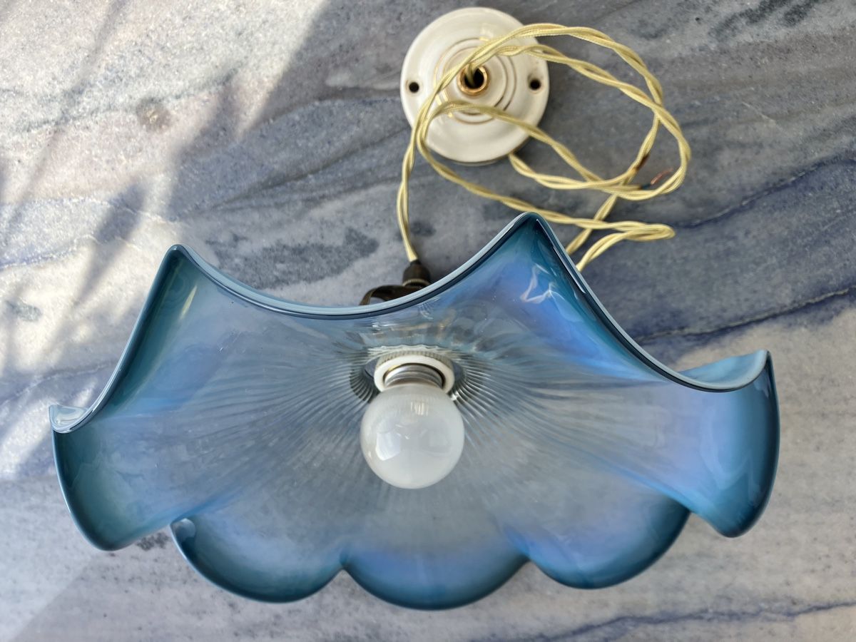 Kronleuchter & Deckenlampen: Antik Jugendstil Deckenlampe mit Schöne Lampenschirm – Gebraucht aus Zürich von otomado 8