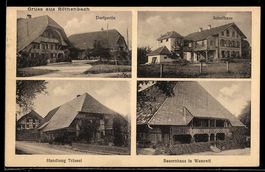 AK Röthenbach, Schule, Bauernhaus in Wanzwill, Geschäft Trüs