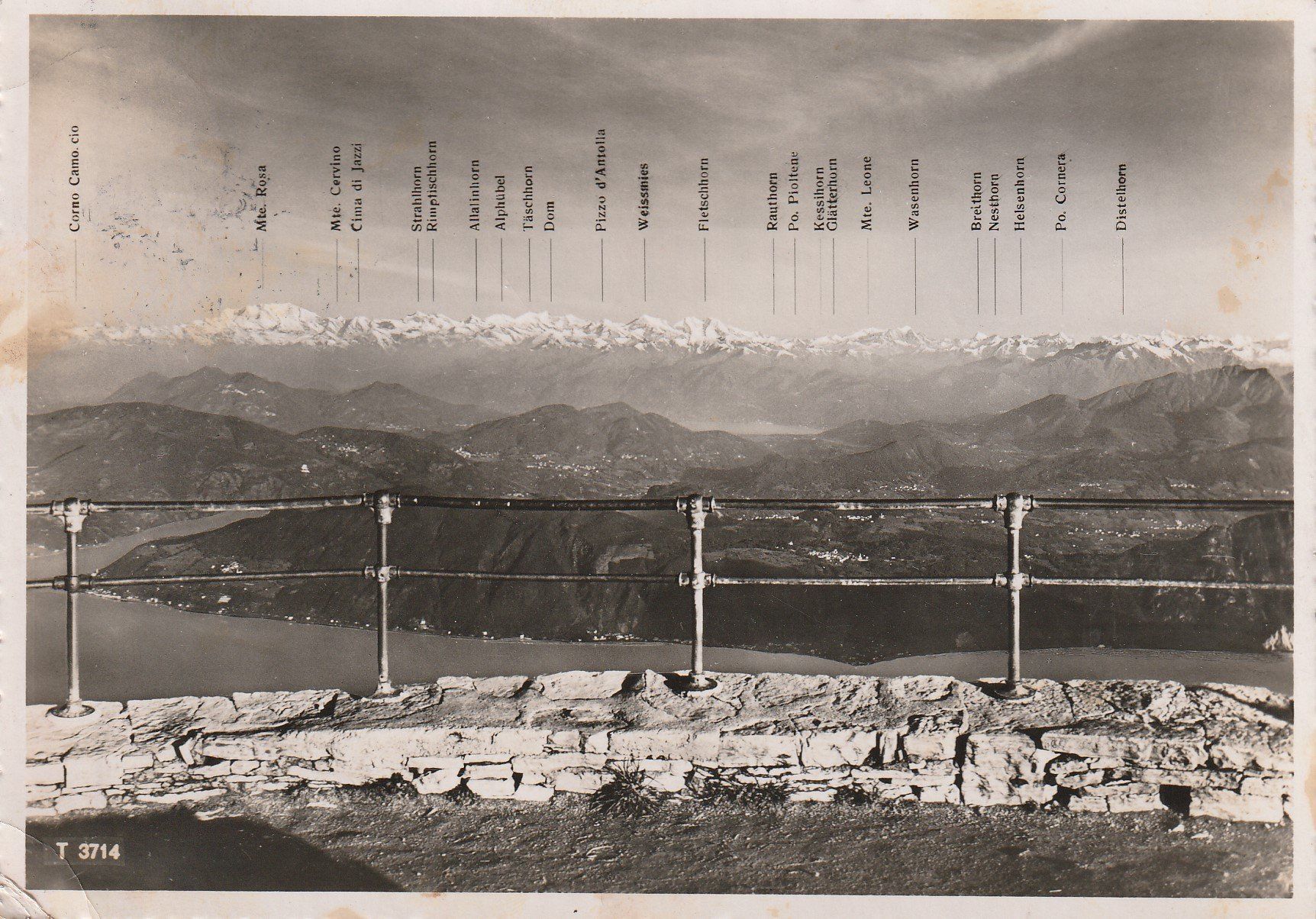 Cartoline postali: AK Monte Generoso gel. 21.9.1946 – Usato da Fribourg venduto da schnalla92