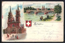 Litho Basel, Münster, Wettsteinbrücke