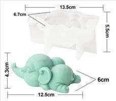 Giessform Silikonform Tiere Elefant liegend