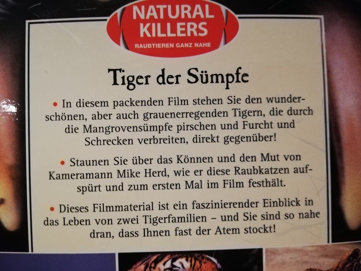 Tutti i DVDs: DVD Natural Killers - Tiger der Sümpfe – Usato da Zofingen venduto da noise123 4