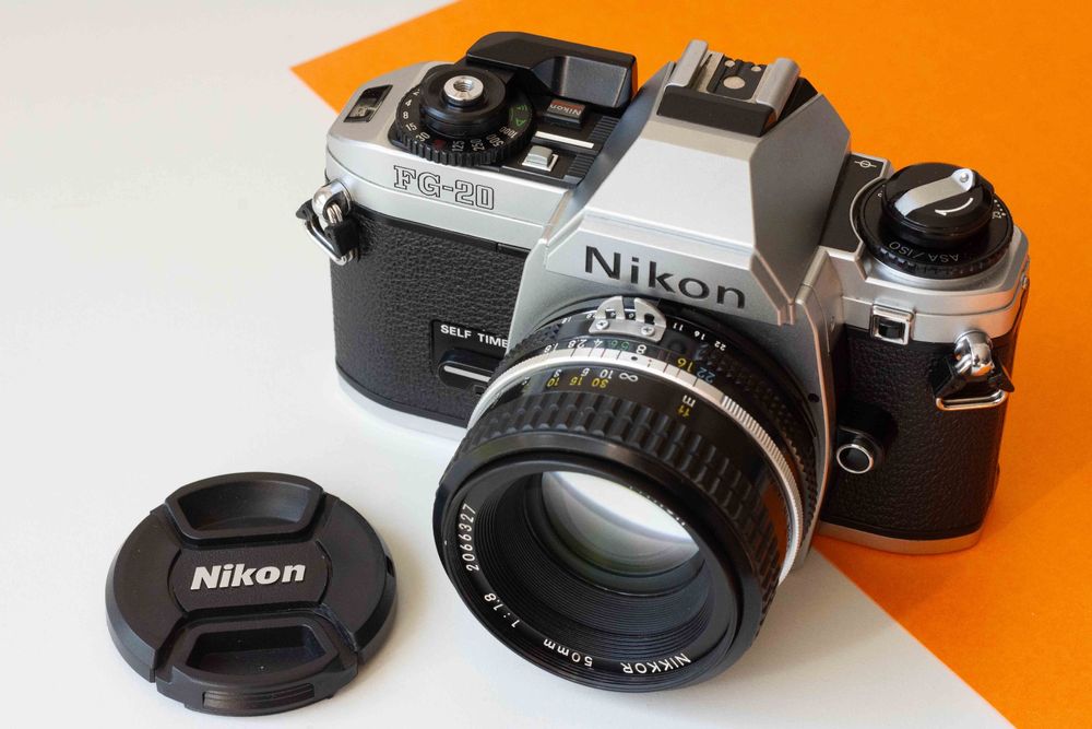 Nikon FG-20 mit Nikkor 50mm f1.8 AI - revidiert (Gebraucht) in 